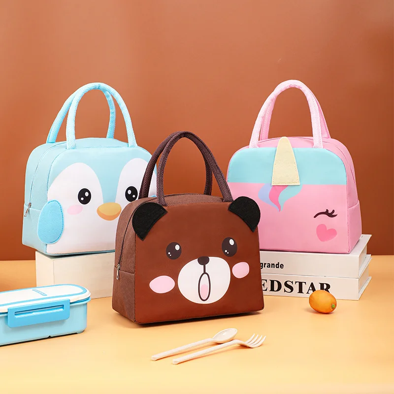 3D Stereoscopic Lunch Box With Insulated Container For Rice