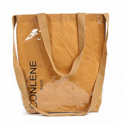 Cross Border Portable Pvc Leather Paper Bags With Open Mouths