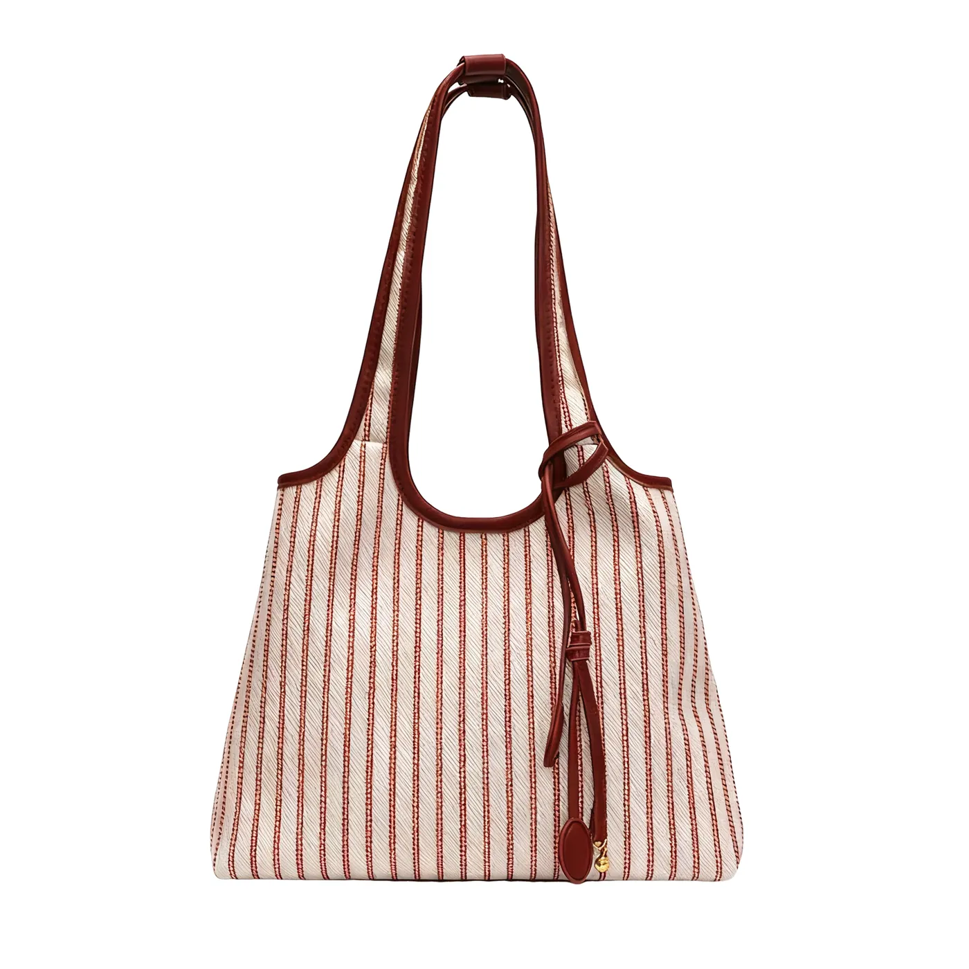 High Quality Summer Striped Canvas Tote Bag Simple Fashionable