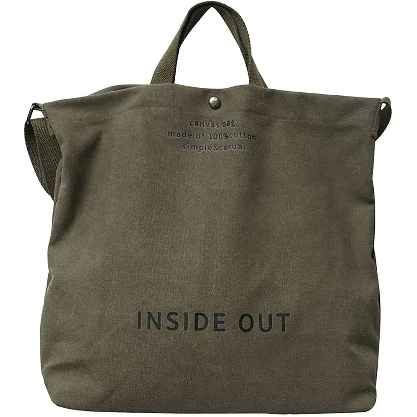 Hot Selling Customized Logo Large Canvas Crossbody Shoulder Bag