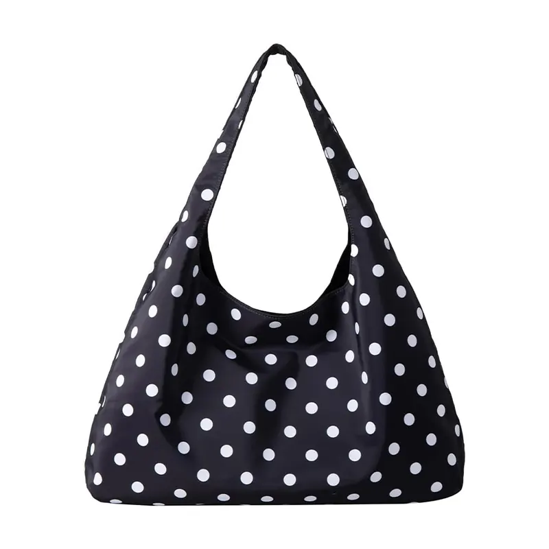 Letter Canvas Tote Bag For Women Slouchy Hobo Large Capacity