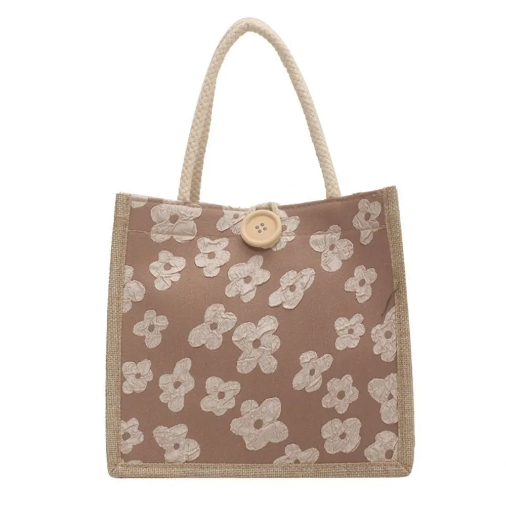 Small Large Capacity Foldable Jute Tote Bag For Women