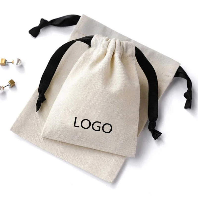 Superb Product Drawstring Cotton Cloth Bag Small And Fresh Fabric
