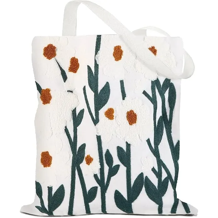 Tote Bag Large Capacity Stylish Canvas Shoulder Bag For Carrying