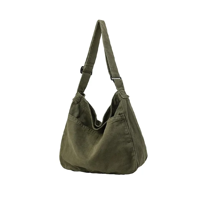 Women Classy Cross Body Shoulder Bags Fashion Canvas Waterproof Zipper